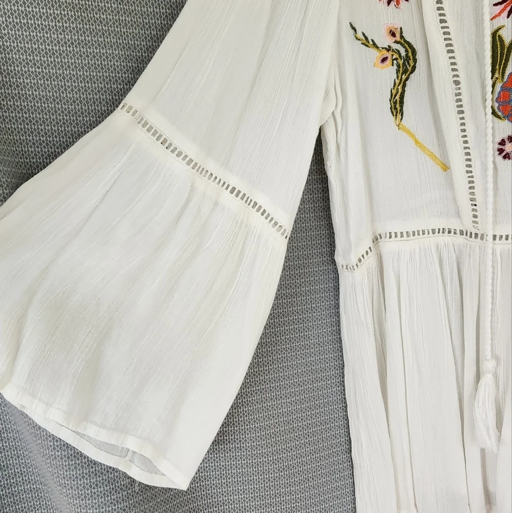 Plus Size 18/20 Cato Boho Embroidered Blouse NWT - Picture 6 of 9